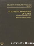 ELECTRICAL PROPERTIES OF SOLIDS