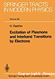 EXCITATION OF PLASMONS AND INTERBAND TRANSITIONS BY ELECTRONS