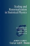 SCALING AND RENORMALIZATION IN STATISTICAL PHYSICS
