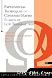 EXPERIMENTAL TECHNIQUES IN CONDENSED MATTER PHYSICS AT LOW TEMPERATURES