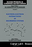 ELECTRON-ELECTRON INTERACTIONS IN DISORDERED SYSTEMS