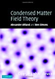 CONDENSED MATTER FIELD THEORY