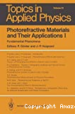 PHOTOREFRACTIVE MATERIALS AND THEIR APPLICATIONS I