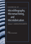 HANDBOOK OF MICROLITHOGRAPHY, MICROMACHINING AND MICROFABRICATION