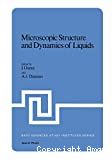 MICROSCOPIC STRUCTURE AND DYNAMICS OF LIQUIDS