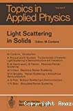 LIGHT SCATTERING IN SOLIDS
