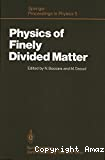 PHYSICS OF FINELY DIVIDED MATTER