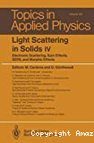 LIGHT SCATTERING IN SOLIDS IV