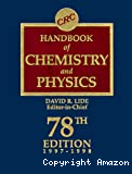 CRC HANDBOOK OF CHEMISTRY AND PHYSICS