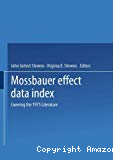 MOSSBAUER EFFECT DATA INDEX