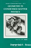 GEOMETRY IN CONDENSED MATTER PHYSICS