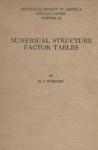 NUMERICAL STRUCTURE FACTOR TABLES