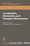 LOCALIZATION, INTERACTION, AND TRANSPORT PHENOMENA
