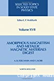 AMORPHOUS MAGNETISM AND METALLIC MAGNETIC MATERIALS-DIGEST