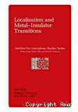 LOCALIZATION AND METAL-INSULATOR TRANSITIONS
