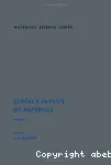 SURFACE PHYSICS OF MATERIALS