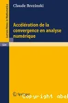 ACCELERATION DE LA CONVERGENCE EN ANALYSE NUMERIQUE