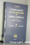 COMPLEMENTS AU NOUVEAU TRAITE DE CHIMIE MINERALE