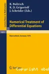 NUMERICAL TREATMENT OF DIFFERENTIAL EQUATIONS