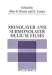 MONOLAYER AND SUBMONOLAYER HELIUM FILMS