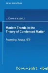 MODERN TRENDS IN THE THEORY OF CONDENSED MATTER