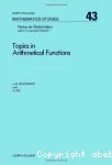 TOPICS IN ARITHMETICAL FUNCTIONS