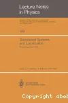 DISORDERED SYSTEMS AND LOCALIZATION