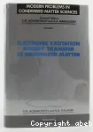 ELECTRONIC EXCITATION, ENERGY TRANSFER IN CONDENSED MATTER