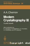 MODERN CRYSTALLOGRAPHY III