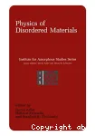 PHYSICS OF DISORDERED MATERIALS