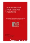 LOCALIZATION AND METAL-INSULATOR TRANSITIONS