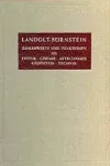 LANDOLT-BÖRNSTEIN ZAHLENWERTE UND FUNKTIONEN AUS PHYSIK, CHEMIE, ASTRONOMIE, GEOPHYSIK UND TECHNIK