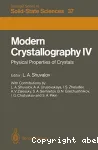 MODERN CRYSTALLOGRAPHY IV