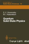 QUANTUM SOLID-STATE PHYSICS