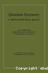 QUANTUM GEOMETRY : A STATISTICAL FIELD THEORY APPROACH