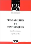 PROBABILITES ET STATISTIQUES DANS LES SCIENCES EXPERIMENTALES