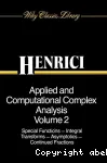 APPLIED AND COMPUTATIONAL COMPLEX ANALYSIS