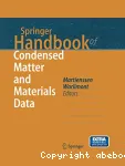 SPRINGER HANDBOOK OF CONDENSED MATTER AND MATERIALS DATA