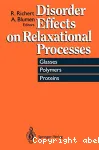 DISORDER EFFECTS ON RELAXATIONAL PROCESSES