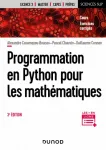 PROGRAMMATION EN PYTHON POUR LES MATHEMATIQUES